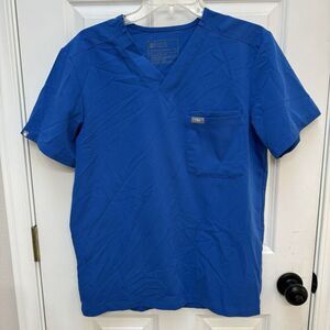 Figs Scrub Top Mens Small Leon 3 Pocket Short Sleeve FM1500 PO#2437